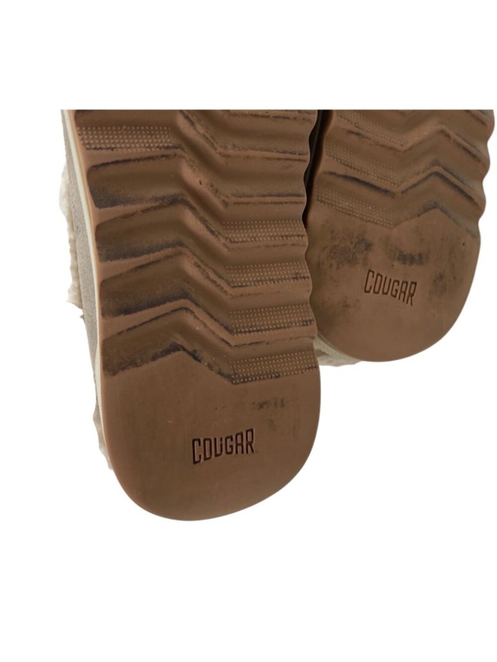 Cougar Liliana Slippers Gray Suede Sherpa Lined Womens Size 8 - Picture 8 of 9